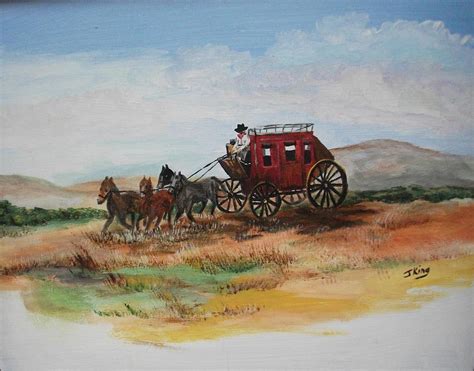  The Last Stagecoach -  ภาพวาดสีน้ำมันสุดตรึงตราใจ และความละเอียดอ่อนของแสงเงา!