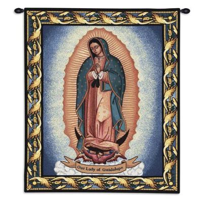  The Virgin of Guadalupe! A Tapestry Woven with Devotion and Celestial Light